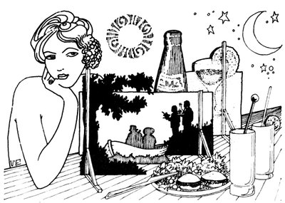 The pleasures of summer food and drink. Behind the set by Valerio Eletti