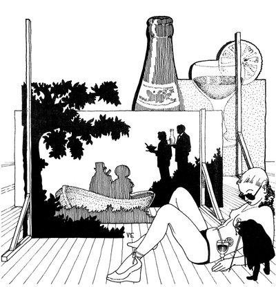 The Pleasures of Summer Food and Drink. In Front of the Set by Valerio Eletti