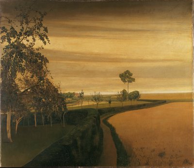 End of a Gloomy Day in Sint-Martens-Latem by Valerius de Saedeleer