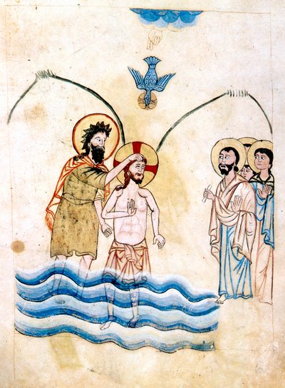 The Baptism of Jesus by St John the Baptist, c. 1334 by Vardan Lorets