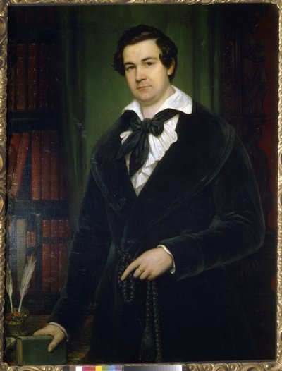 Portrait of the Actor Vasily Andreevich Karatygin by Vasili Andreevich Tropinin