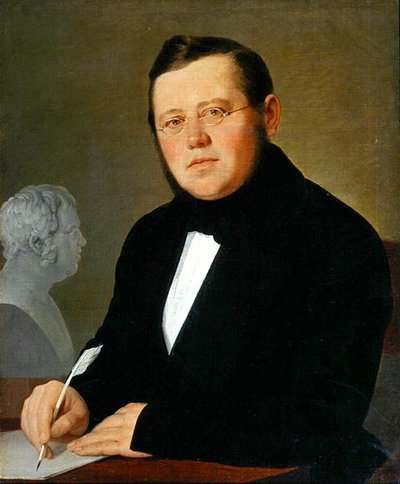 Portrait of the Author Michail Sagoskin by Vasili Andreevich Tropinin