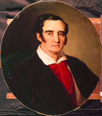 Portrait of the Painter Giuseppe Angiolo Artari, 1792-1863, 1830s by Vasili Andreevich Tropinin