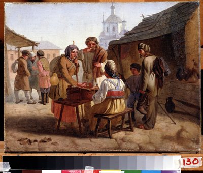 A Kvas Vendor by Vasili Efimovich Kallistov