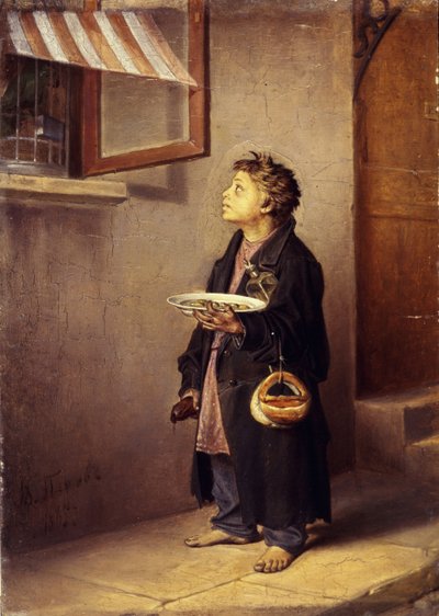 An Apprentice Watching a Parrot, 1865 by Vasili Grigorevich Perov