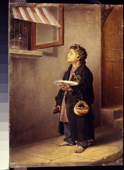 An Apprentice Watching a Parrot by Vasili Grigorevich Perov