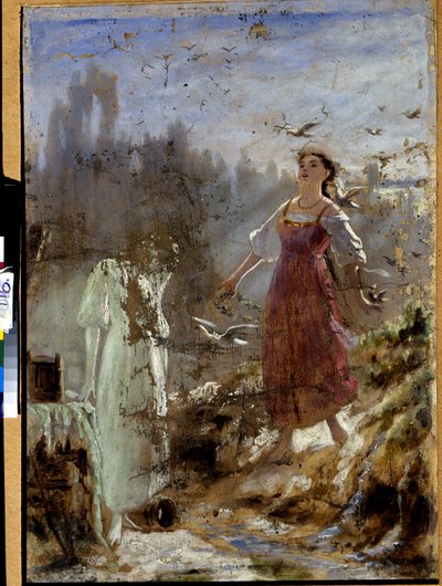 Spring Beauty and Snow Virgin by Vasili Grigorevich Perov