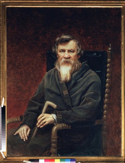 Portrait of the Historian and Journalist Mikhail Pogodin by Vasili Grigorevich Perov