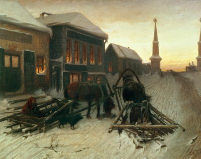The Last Tavern at the City Gates by Vasili Grigorevich Perov