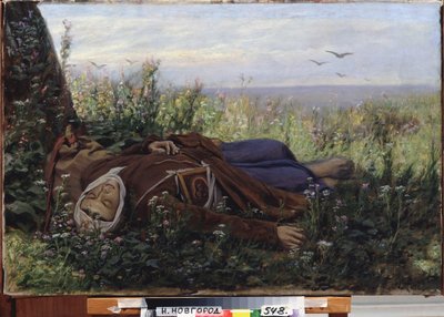 A Pilgrim in a Field by Vasili Grigorevich Perov