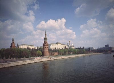 The Grand Kremlin Palace at the Moskva River by Vasili Ivanovich Bazhenov
