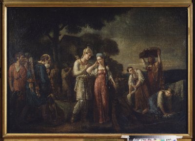 The First Meeting of Prince Igor with Olga by Vasili Kondratyevich Sazonov