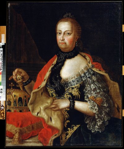 Portrait of Empress Maria Theresia of Austria by Vasili Kozmich Berezin