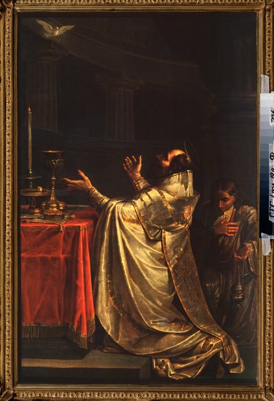 Basil the Great Prostrating Before the Dove of the Holy Spirit by Vasili Kuzmich Shebuev