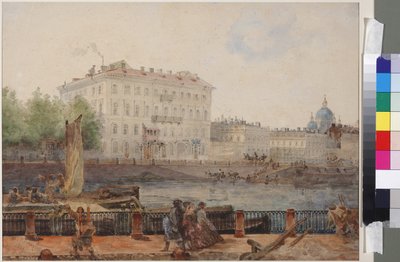House of M.D. Tarasova at the embankment of Fontanka by Vasili Semenovich Sadovnikov