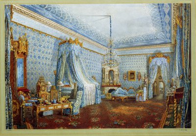 The Room in the Yusupov Palace in Saint Petersburg by Vasili Semenovich Sadovnikov
