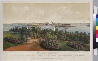 Panoramic View of Sveaborg and Helsingfors by Vasily Semyonovich Sadovnikov by Vasili Semenovich Sadovnikov