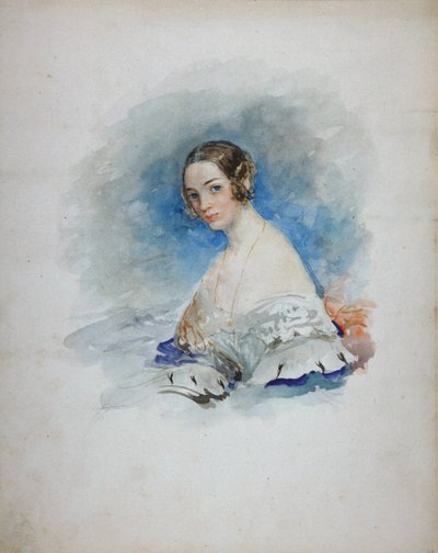 Portrait of Princess Maria Ivanovna Kochubey, née Baryatinskaya 1818-1843, 1846 by Vasili Semenovich Sadovnikov