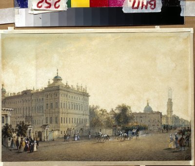 Saint Petersburg. The Anichkov Palace by Vasili Semenovich Sadovnikov