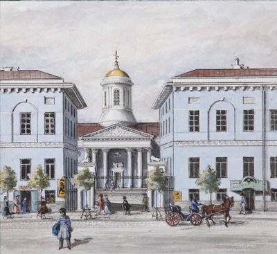 The Nevsky Prospekt in Saint Petersburg by Vasili Semenovich Sadovnikov