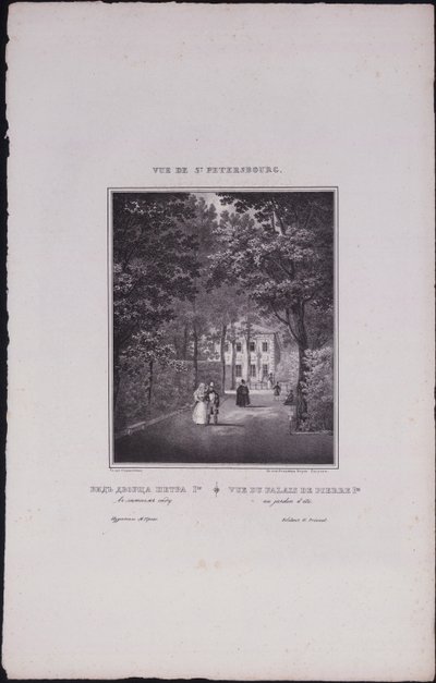 Views of Saint Petersburg: The Summer Palace of Peter the Great, 1833 by Vasili Semenovich Sadovnikov