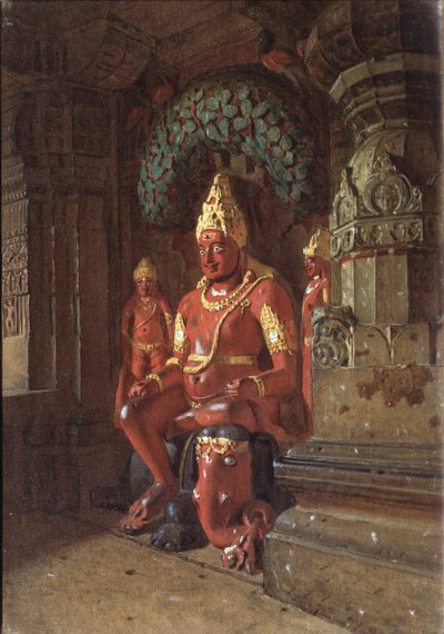 A Vishnu Statue in the Indra Temple, 1874 by Vasili Vasilievich Vereshchagin