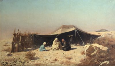 Arabs in the desert. Koran Study by Vasili Vasilievich Vereshchagin