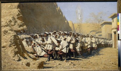 At the Fortress Walls; Let Them In! by Vasili Vasilievich Vereshchagin