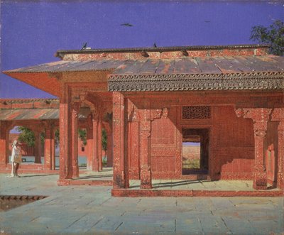 Courtyard of the Harem in the Fatehpur Sikri Imperial Palace by Vasili Vasilievich Vereshchagin