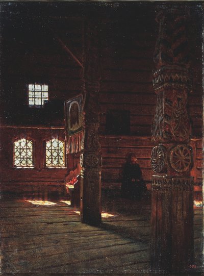 Interior of the Peter and Paul Church in Puchug, 1894 by Vasili Vasilievich Vereshchagin