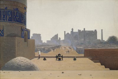 Main Street in Samarkand Early in the Morning by Vasili Vasilievich Vereshchagin