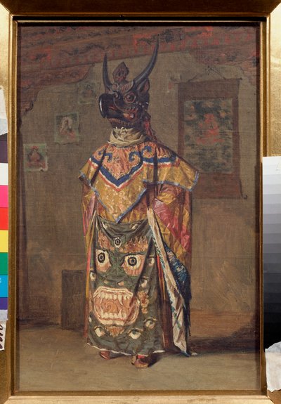Lama at a Buddhist Feast in the Rumtek Monastery in Sikkim by Vasili Vasilievich Vereshchagin