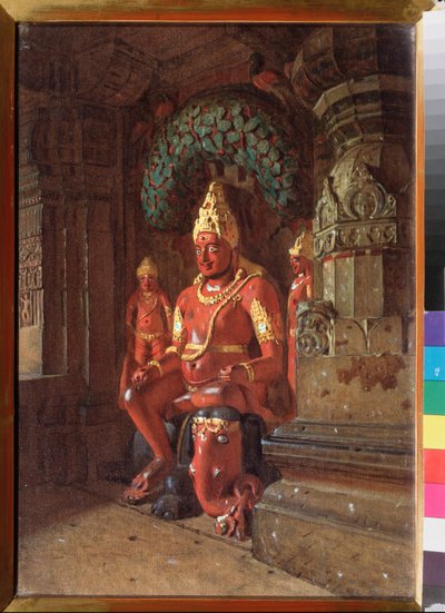 A Vishnu Statue in the Indra Temple by Vasili Vasilievich Vereshchagin