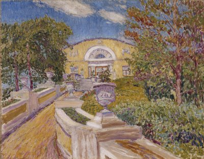At the Naydenov Estate. Moscow, 1914 by Vasili Vasilyevich Perepletchikov