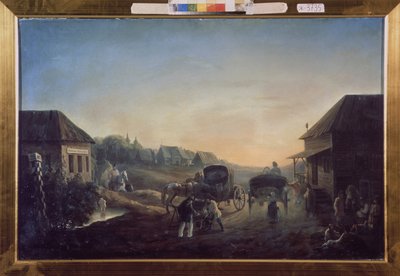 Stagecoach Station by Vasili Vasilyevich Samoylov