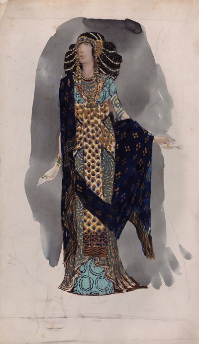 Costume design from the Series Oriental dancers, 1900s by Vasili Vasilyevich Vladimirov