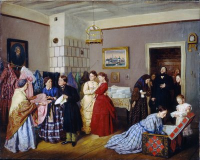 Receiving the Dowry by Vasili Vladimirovits Pukirev