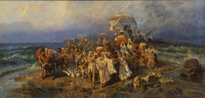 The Israelites crossing of the Red Sea by Vasilii Kotarbinsky