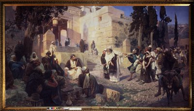 Christ and the Woman Taken in Adultery by Vasilij Dmitrievich Polenov