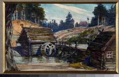 Stage Design for the Opera Rusalka by Alexandre Dargomyzhsky by Vasilij Dmitrievich Polenov