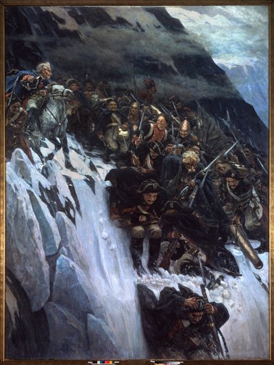 March of Suvorov through the Alps in 1799 by Vasilij Ivanovic Surikov