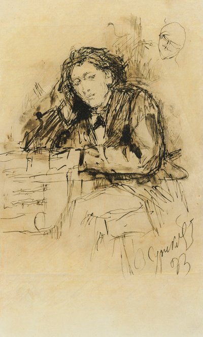 Portrait of the Composer Anton Rubinstein, 1893 by Vasilij Ivanovic Surikov