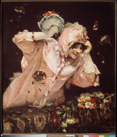 Carnival Scene in Rome by Vasilij Ivanovic Surikov