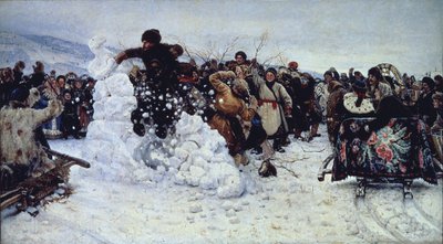 Storm of Snow Fortress by Vasilij Ivanovic Surikov
