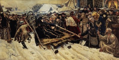 The Execution of Boyarina Pajaritar Morozova (d.1675) by Vasilij Ivanovic Surikov
