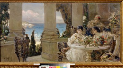 On the Terrace by Vasily Alexandrovich Kotarbinsky