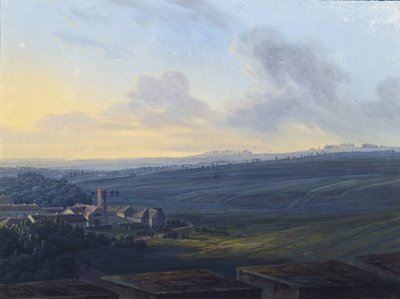 View of Tsarskoye Selo from the White Tower, after 1826 by Vasily Andreyevich Zhukovsky