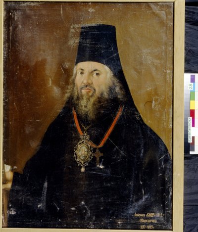 Portrait of Ambrosius, Archbishop of Vyatka Slobodskoy by Vasily Kornilovich Lytkin