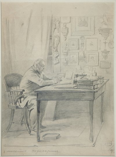Portrait of the Author Faddei Bulgarin by Georg Wilhelm Timm
