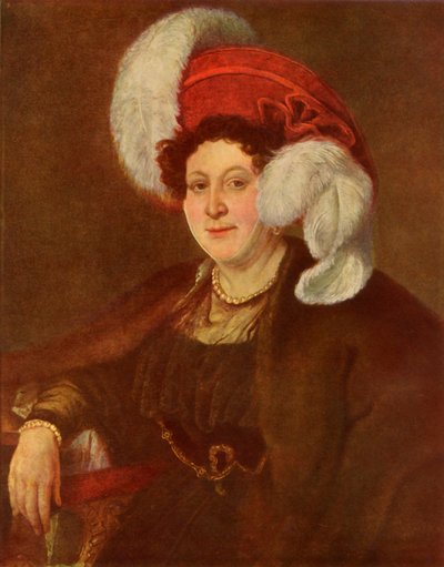 Portrait of the Countess V. A. Zubova, 1834 by Vasily Tropinin
